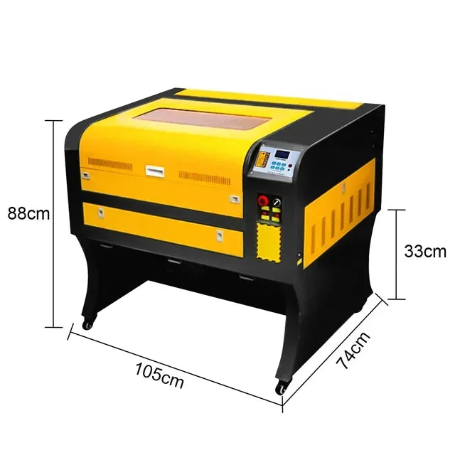 SIHAO 50/60W CO2 Laser Engraver & Cutter with Ruida/M2, 40x60cm Area, Water Cooling - for Wood/Leather/Acrylic