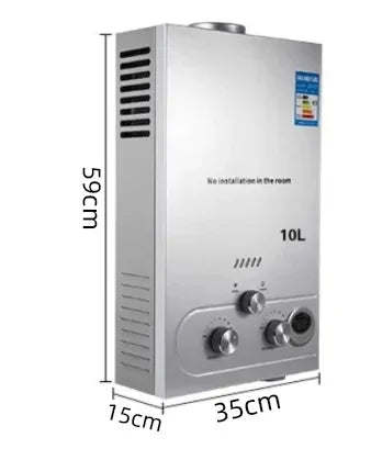 Sihao 6L 8L10L 12L 16L18L LPG Hot Water Heater Instant Continuous Gas Boiler Butane Propane Gas Boiler Heater for Camping Outdoo