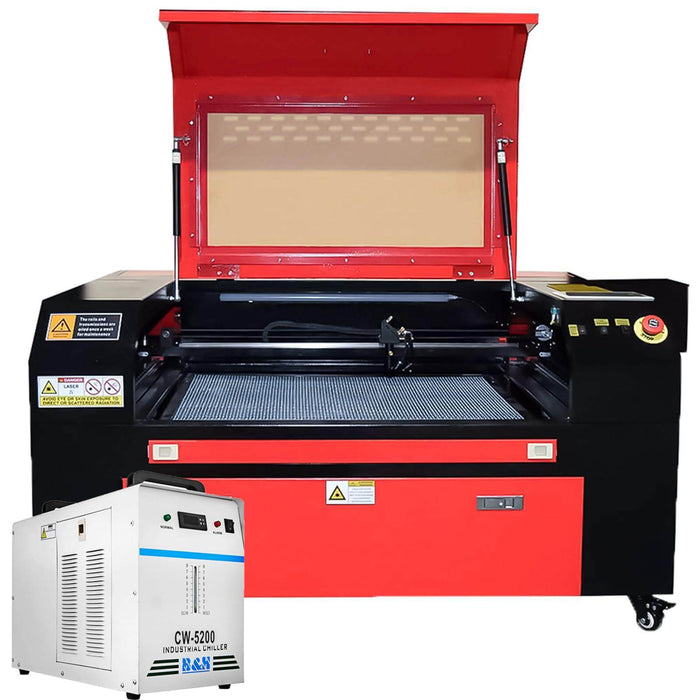 SIHAO 80W CO2 Laser Engrave | Cutter (28" x 20") | FDA Approved | Lightburn Compatible | Ruida Controller with Manual Focus