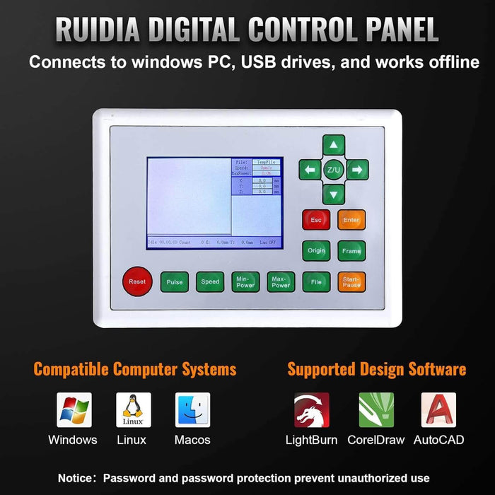 SIHAO Red 60W CO2 Laser Engraver | Cutter (28"x20") | Ruida Controller | with Manual Focus - SIHAOTEC Laser