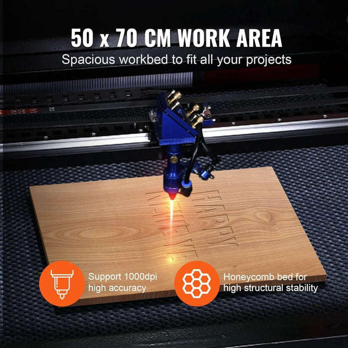 SIHAO Red 60W CO2 Laser Engraver with CW5200 Water Chiller| Cutter (28"x20") | Ruida Controller | with Manual Focus - SIHAOTEC Laser