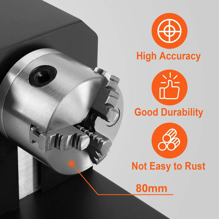 SIHAO 30W Split Fiber Laser & Marking Machine with (5.9"x5.9")working Area with Rotation Axis - SIHAOTEC Laser