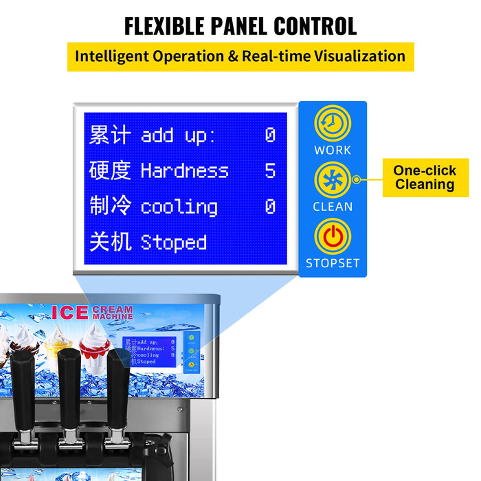 Commercial Soft Serve Ice Cream Machine