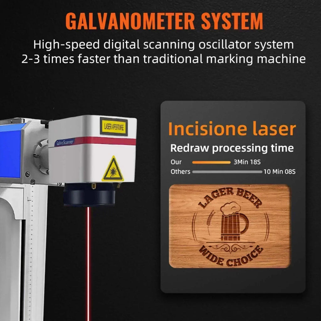 SIHAO Laser Marking Machine 20/30/50/100W Fiber Laser Engraving Machine Metal Stainless Steel Cutting Gold Silver Ring Laser Engraver