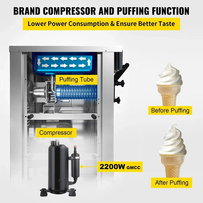 Commercial Soft Serve Ice Cream Machine