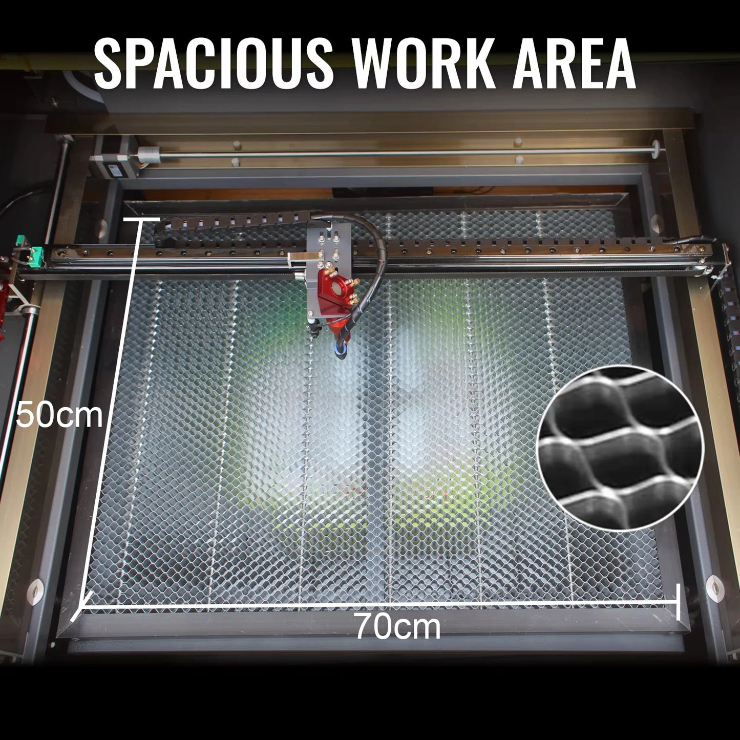 SIHAO 50W-100W CO2 Laser Engraver - Dual-Laser System for Wood/Leather/Acrylic Engraving & Cutting With Accessories Kit