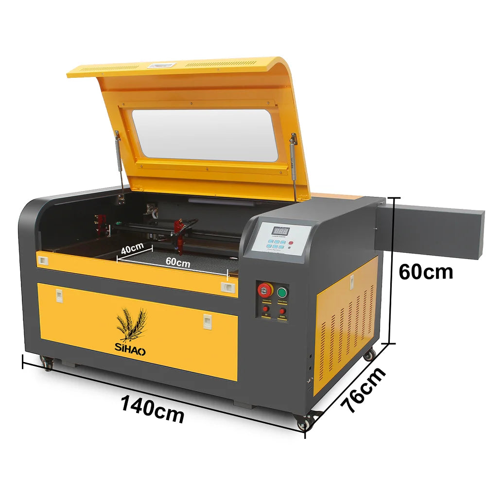 SIHAO 50W-100W CO2 Laser Engraver - Dual-Laser System for Wood/Leather/Acrylic Engraving & Cutting With Accessories Kit