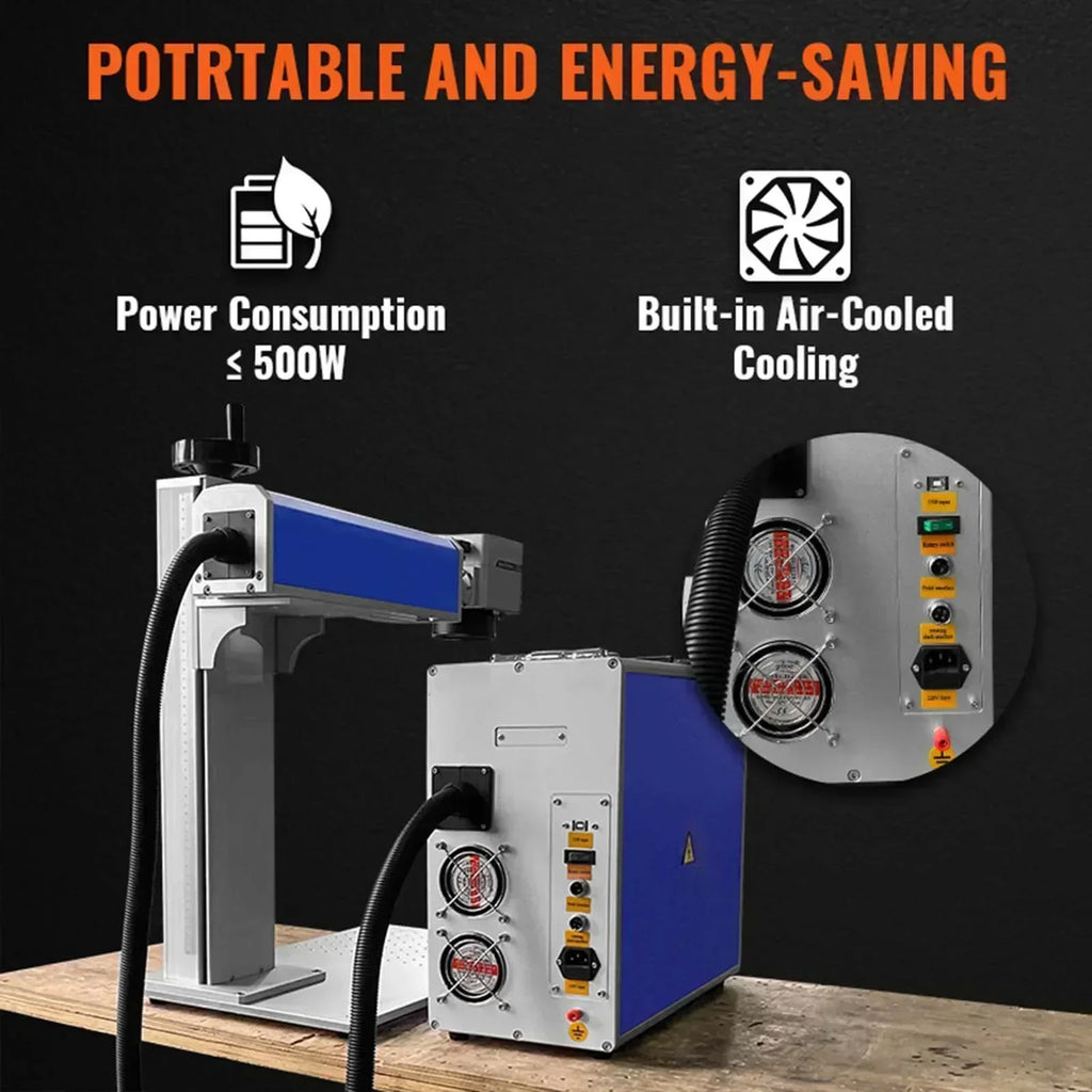 SIHAO Laser Marking Machine 20/30/50/100W Fiber Laser Engraving Machine Metal Stainless Steel Cutting Gold Silver Ring Laser Engraver