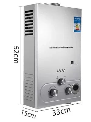 Sihao 6L 8L10L 12L 16L18L LPG Hot Water Heater Instant Continuous Gas Boiler Butane Propane Gas Boiler Heater for Camping Outdoo