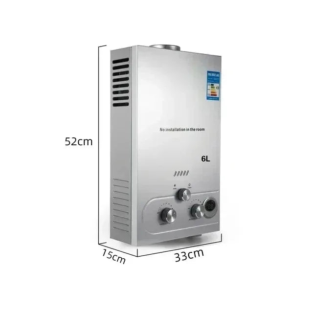 Sihao 6L 8L10L 12L 16L18L LPG Hot Water Heater Instant Continuous Gas Boiler Butane Propane Gas Boiler Heater for Camping Outdoo