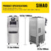 Commercial Soft Serve Ice Cream Machine