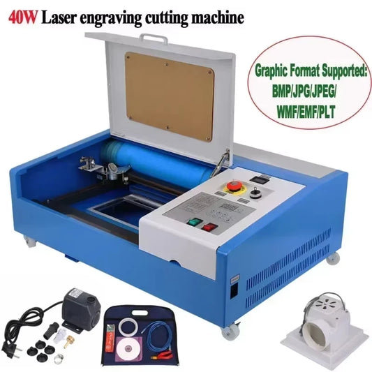 SIHAO 40W CO2 Laser Engraver 300x200mm Cutting Area, Professional Wood & Acrylic Engraving and Cutting Machine