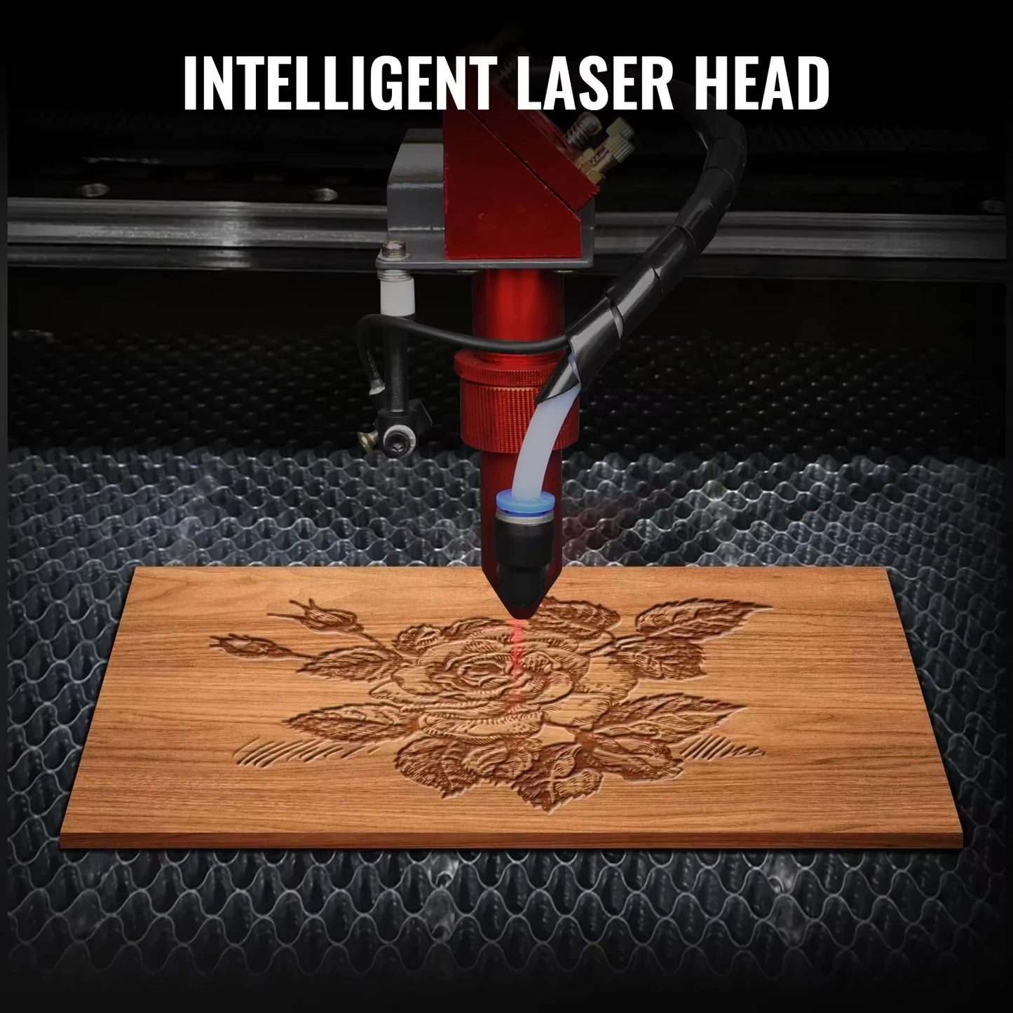 SIHAO 50W-100W CO2 Laser Engraver - Dual-Laser System for Wood/Leather/Acrylic Engraving & Cutting With Accessories Kit