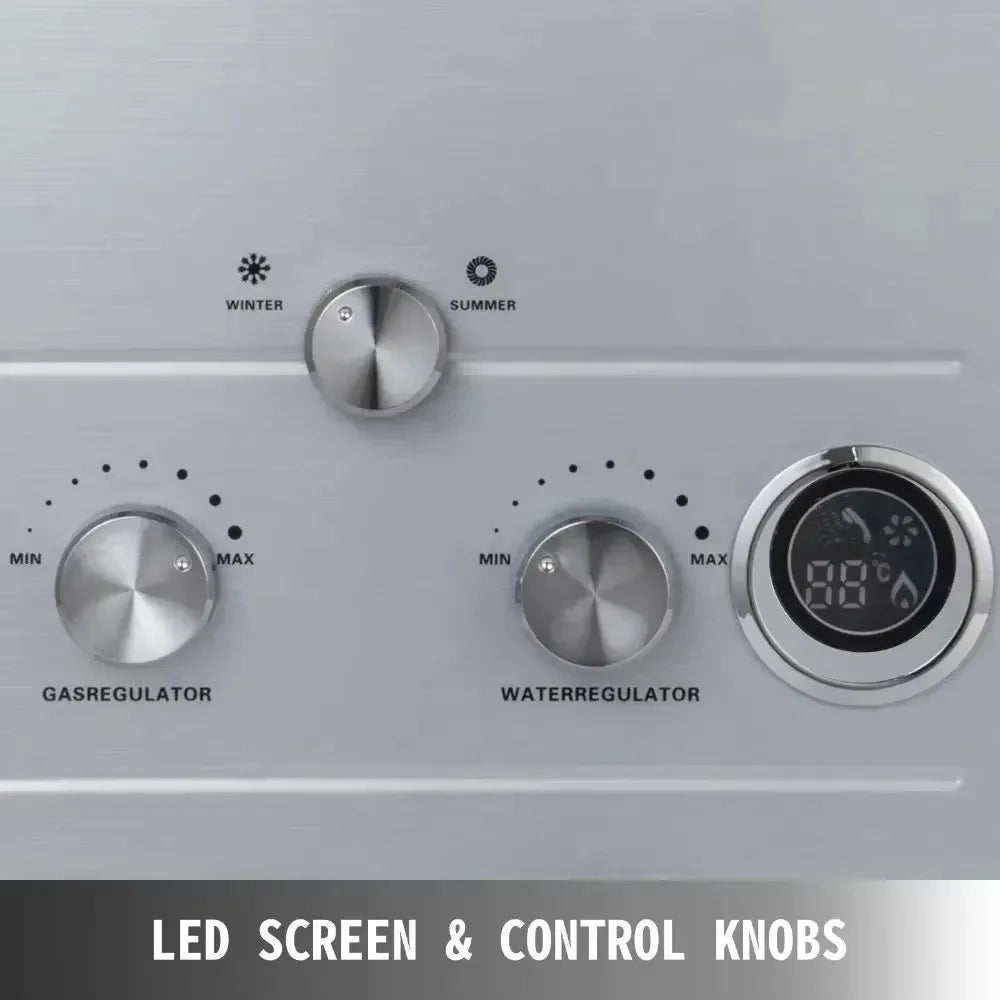 Sihao LPG Water Heater 6L 8L 10L 12L 16L 18L LPG Portable Instant Liquefied Petroleum Gas Water Heater Tankless Boiler Kit