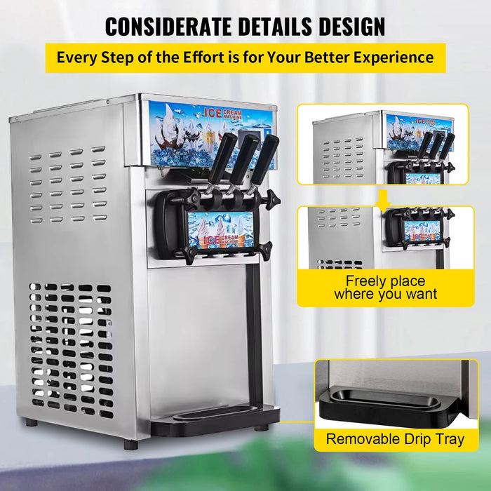 Commercial Soft Serve Ice Cream Machine
