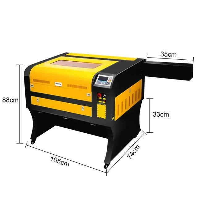 SIHAO 50/60W CO2 Laser Engraver & Cutter with Ruida/M2, 40x60cm Area, Water Cooling - for Wood/Leather/Acrylic