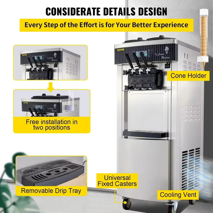Commercial Soft Serve Ice Cream Machine