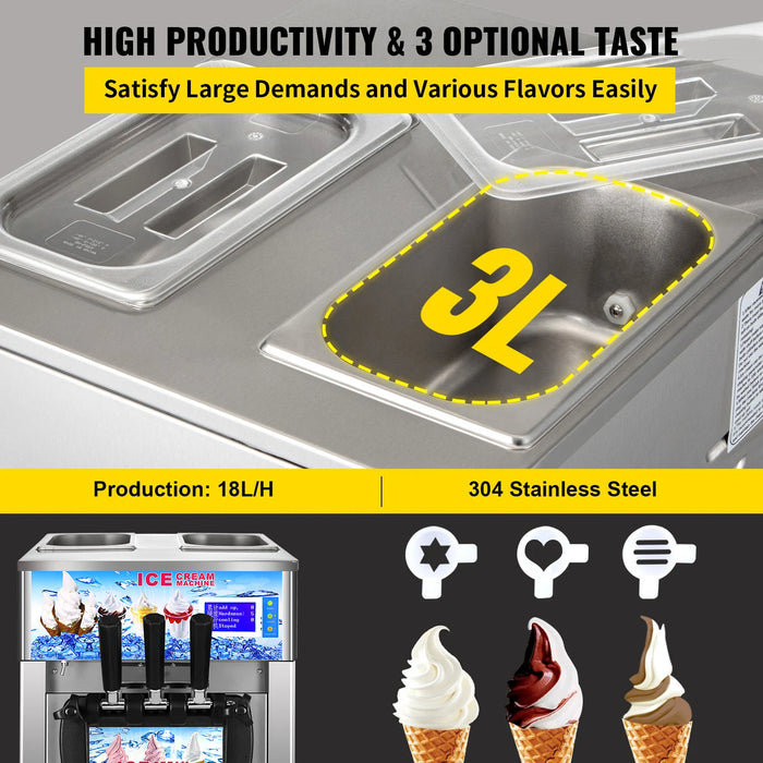 Commercial Soft Serve Ice Cream Machine