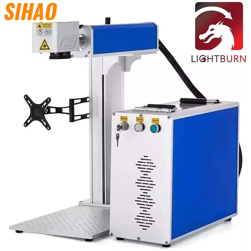 SIHAO 30W/50W Fiber Laser Marker | Metal & Stainless Steel Engraving/Cutting System for Jewelry, Rings, Precious Metals