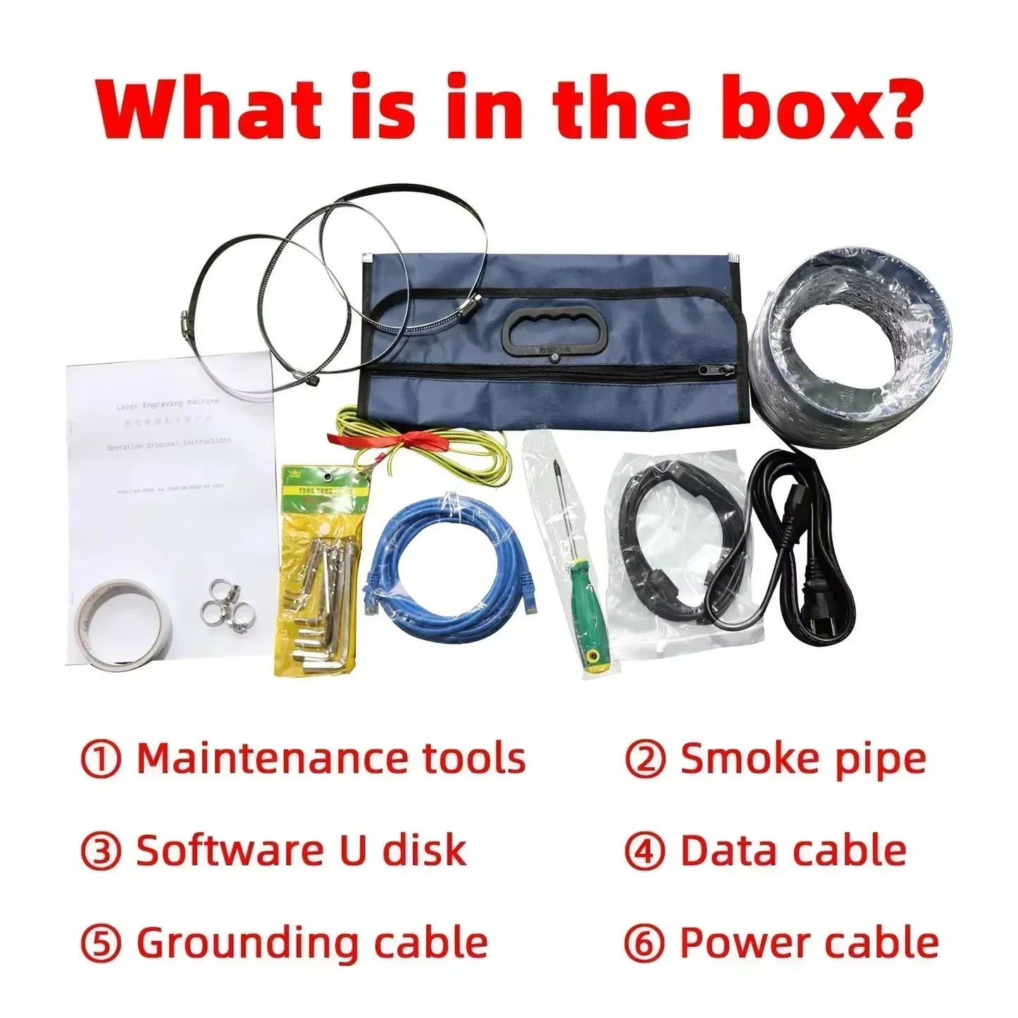 SIHAO 100W Laser Engraver with Ruida DSP & Built-in Chiller - 700x500mm Large Area, Safety Warning Light for Wood/Metal/Leather